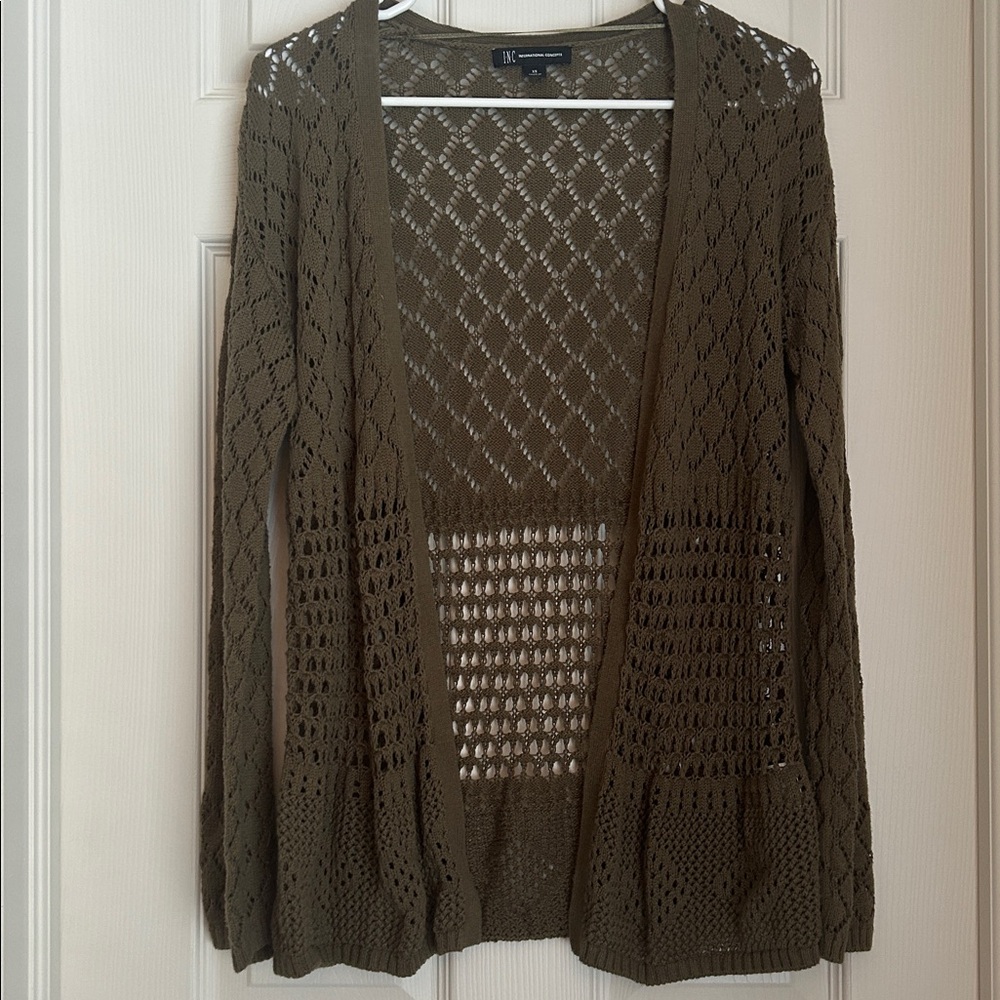 INC International Concepts green Knit Sweater